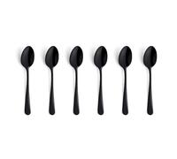 Amefa Austin - Cucharas de Moca (6 Unidades), Color Negro