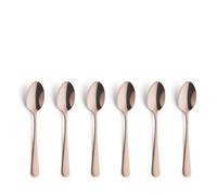 Amefa Austin - Juego de 6 cucharas moka espresso de cobre mate