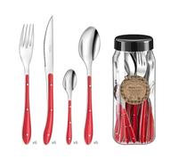 Amefa Bistro 1-2-3 Set 24 Cubiertos Acero Inox 9,2cm-1,5mm Bicolor
