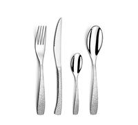 AMEFA Bongo Cubertería 24 piezas acero inox para 6 personas, Inox | Juego completo de cubiertos para 24 personas, acero inoxidable premium, apto para lavavajillas, diseño elegante,