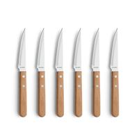 Amefa Cuchillos de carne Pizza 6-pack Roble