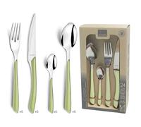 Cubertería Amefa Eclat Verde Metal (24 pcs)