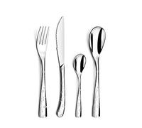 AMEFA Flocon Ménagère 24 couverts acier inoxydable Pour 6 personnes, Inox | Acero inoxidable 18/0, acabado brillante, set de 24 plazas para 6 personas, apto para lavavajillas