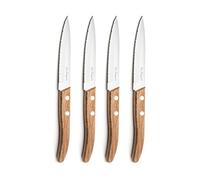 Amefa Forest Madera AF Set de 3 Cuchillos + pelador, Mango, Hoja de Acero INOX de 1,5mm, Inoxidable, 4 Piezas
