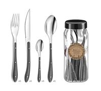 Amefa Bistro 1-2-3 Set 24 Cubiertos Acero Inox 1,5mm Bicolor