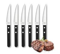 AMEFA Set de 6 Cuchillos Chuleteros Inox Pizza de Acero Inox 21,2cm