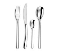 Amefa Simple Cubertería de 24 Piezas para 6 Personas, Acero Inoxidable, No Aplica