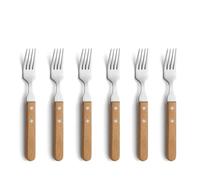 Amefa Tenedores de carne Pizza 6-pack Roble