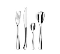AMEFA Vision Cubertería 24 piezas acero inox para 6 personas, Inox | Juego de 24 cubiertos para 6 personas, acero inoxidable 18/0, acabado brillante
