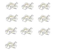 Amefil 10 piezas COB LED conector sin costuras 90 grados en forma de L conector de ángulo 3 pines 10 mm FOB RGB CCT cinta de conexión de luz