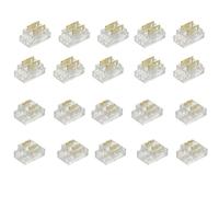 Amefil Kit de conexión de tira LED COB de 2 polos de 5 mm para tiras LED monocromáticas de 5 V 12 V 24 V CC (paquete de 20 unidades)