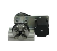 AMEHRU Mandril de 4. ° Eje Giratorio A con Altura Central de 51mm for Mini fresadora CNC DIY