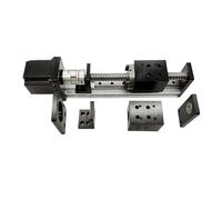 AMEHRU Mesa Deslizante con riel guía Lineal Nema 23, Motor Paso a Paso SFU1204/1605/1610, husillo de Bolas 60x42/60x48, Panel móvil, de 100 a 500 mm(SFU1610 60X42 Table,300)