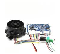 AMEHRU WS7040 12V 24V pequeño ventilador centrífugo sin escobillas CC de alto voltaje Kit Turbo de soplador centrífugo de sin escobillas de alto voltaje(WS7040-12V and Drive)