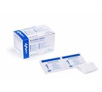 Ameisenkeks 100 toallitas con alcohol - 70% alcohol isopropílico - 2 capas envueltas individualmente - desinfección de la piel antes de inyecciones y medición de azúcar en sangre - vellón sin pelusa