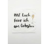Ameisenkeks 20 servilletas premium "Mit Euch feier ich am liebsten" - 3 capas, 33 x 33 cm - Noble Tischdeko für Geburtstag, Hochzeit & Party - Chlorfrei & Wasserbasiert