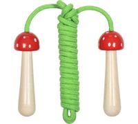 Ameisenkeks Comba premium para niños de 200 cm - Cuerda de saltar con asas ergonómicas de madera con diseño de agárico de mosca - Cuerda de algodón para exterior e interior - para deporte y ejercicio