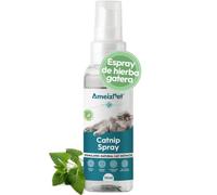 AmeizPet Catnip Spray para Gatos 50 ml (1.69 Oz) | Cat Scratching Mist, Cat & Kitten Behavior Spray Transparente, Ahuyentador de Gatos y Gatitos Exterior e Interior