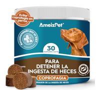 AmeizPet Trata Sin Caca para Perros, Evitar Coprofagia En Perro, Suaves Disuasorio Perros Comer Heces Apto Evitar La Coprofagia Enzimas Digestivas, 30 Chuches para Perro, 67.5g (2.3 Oz)