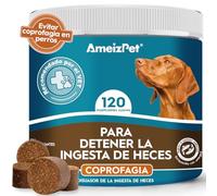 Ameizpet Trata Sin Caca para Perros, Evitar Coprofagia En Perros, Suaves Disuasorio Perro Comer Heces para Evitar La Coprofagia Enzimas Digestivas, 120 Chuches para Perro, 270g (9.5 Oz)