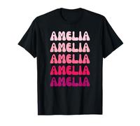 Amelia First Name Minimalist Design Camiseta