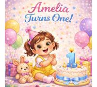 Amelia Turns One!: A Personalized First Birthday Book for Girls | Baby’s First Birthday Keepsake | Special Gift for Toddlers Named Amelia (Three Hearts Personalized Name Series (Amelia))
