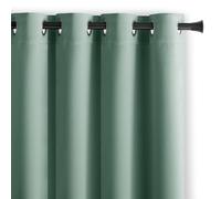 AmeliaHome Blackout - Cortina Opaca (140 x 270 cm, Menta, 1 Unidad), Color Verde