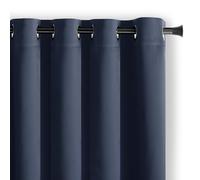 AmeliaHome Blackout - Cortina Opaca con Ojales (140 x 270 cm, 1 Unidad)