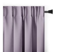 AmeliaHome Blackout Cortina Opaca de 140 x 270 cm, Color Rosa, 1 Unidad, Cinta fruncidora