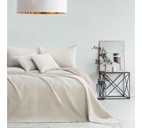 AmeliaHome Colcha Beige Cappucino 220 x 240 - Colcha para Cama (220 x 240 cm), Color Beige