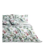 AmeliaHome Colcha de 260 x 280 cm, Doble Cara, fácil de Limpiar, Acolchada, Estampado de Plantas, Multicolor