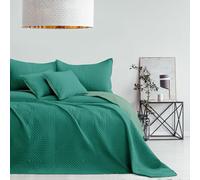 AmeliaHome Colcha de Cama, Color Verde Claro y Verde Oscuro, 220 x 240 cm, Reversible, ultrasónico, Pespunte de poliéster Softa