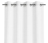 AmeliaHome Cortina de 140 x 250 cm, 1 Unidad, Semitransparente, con Ojales