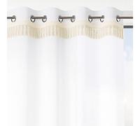 AmeliaHome Cortina de 140 x 270 cm, 1 Unidad, Semitransparente, con Ojales