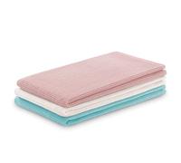 AmeliaHome Juego de 3 paños de Cocina de algodón, 50 x 70 cm, Color Rosa y Turquesa