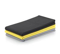 AmeliaHome Juego de 3 paños de Cocina de algodón, 50 x 70 cm, Lisos, Color Gris Antracita