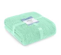 AmeliaHome Manta de 130 x 180 cm, con diseño de Piel de Cordero Sherpa, Color Menta