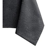 AmeliaHome Mantel con Efecto Loto Resistente al Agua poliéster Antracita Gaia 80x80 cm