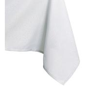 AmeliaHome Mantel con Efecto Loto Resistente al Agua poliéster Blanco Empire 100x100 cm