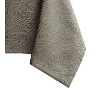AmeliaHome Mantel con Efecto Loto Resistente al Agua poliéster Cappuccino Gaia 150x300 cm
