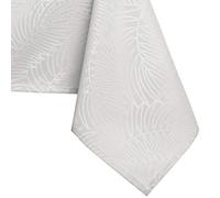 AmeliaHome Mantel con efecto loto resistente al agua poliéster Ecru Gaia 60x60 cm