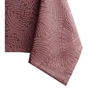 AmeliaHome Mantel con Efecto Loto Resistente al Agua poliéster Rosa Gaia 110x110 cm