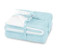 AmeliaHome Sheepy - Manta (220 x 240 cm), diseño de Piel de Cordero, Color Azul Claro