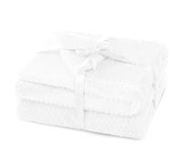 AmeliaHome Shleepy - Manta (130 x 180 cm), diseño de Piel de Cordero, Color Blanco