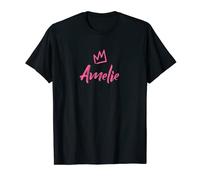 Amelie the Queen/Corona rosa y nombre para mujer llamada Amelie Camiseta