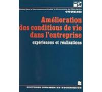 Amélioration Des Conditions De Vie Dans Lentreprise (ebook)