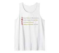 Amén Acrónimo Nada es imposible para Dios Mateo 19 26 Camiseta sin Mangas