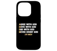 AMEN Acronym Christian Faith Bible Verse For Men Women Kids Carcasa para iPhone 14 Pro