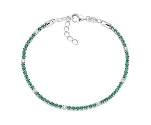 AMEN Brazalete, (M) Tennis, PULSEIRA Silver 16+3cm, Prata 925 (2,56GR) BT7BBVE16 Marca