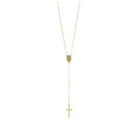 AMEN Collar FÁTIMA, (G) Rosary, Colar Gold PVD 48+2cm (CONTAS DOURADAS 2,5mm), Prata 925 (6,30GR) CRO25GF Marca